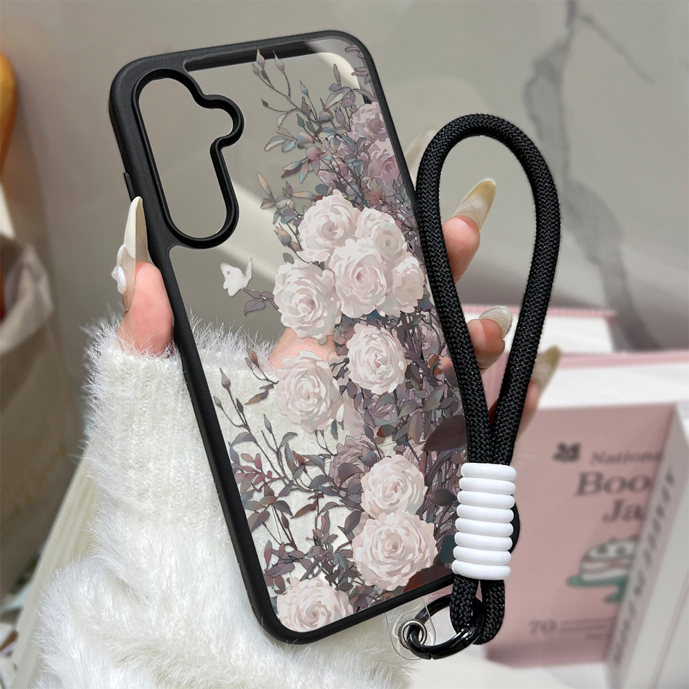 Matte Pc Case - Romantisches Rosen-Handyhülle für Samsung A57 A16