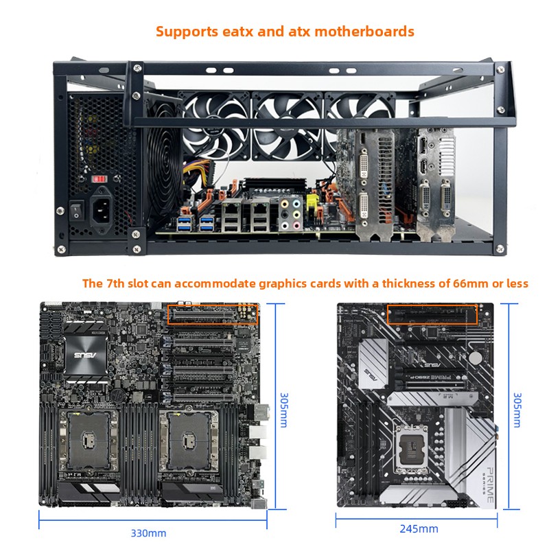 Stapelbares Open-Frame-PC-Gehä – Atx Case Bewertung und Preis